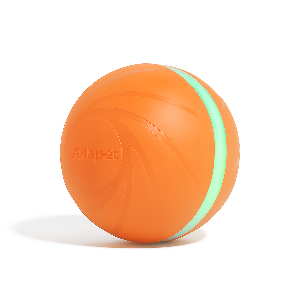 Pet Toy Ball Automatic Moving Dog Toy Ball Smart USB Jumping Rotating Interactive Dog Chew Toy Ball for Puppy Ball Toy
