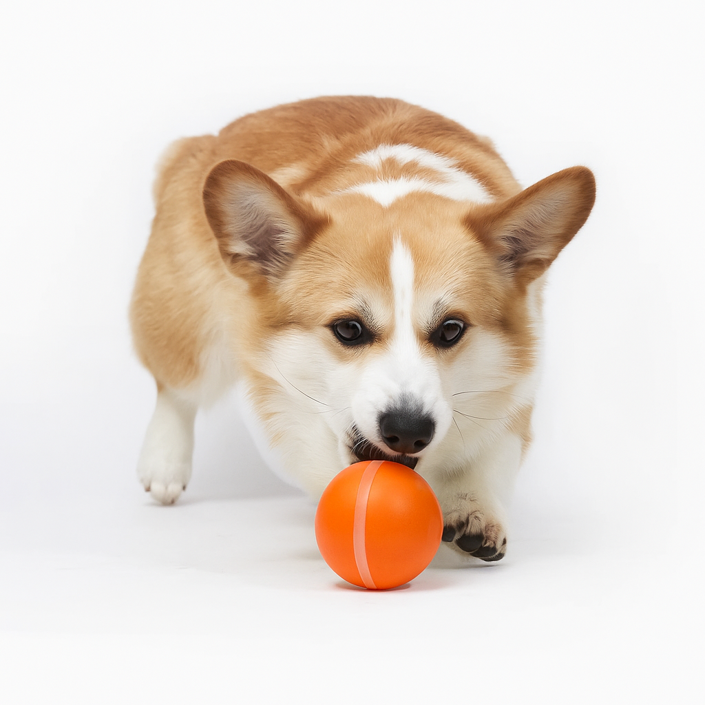 Pet Toy Ball Automatic Moving Dog Toy Ball Smart USB Jumping Rotating Interactive Dog Chew Toy Ball for Puppy Ball Toy